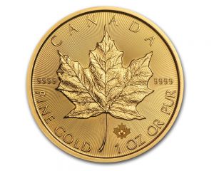 1 oz New Style Canadian Maple Leaf Gold Coin