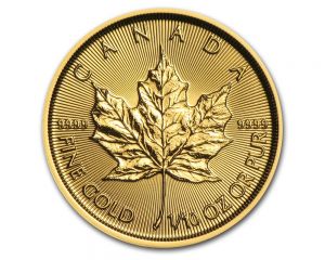 1/10 oz New Style Maple Leaf Gold Coin