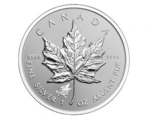 1 oz 2016 Canadian Maple Leaf Wolf Privy Silver Coin