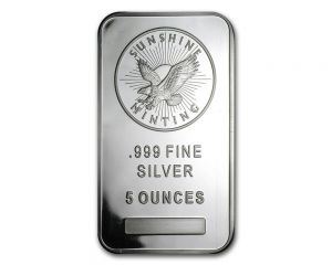 5 oz Assorted Mint Silver Bar